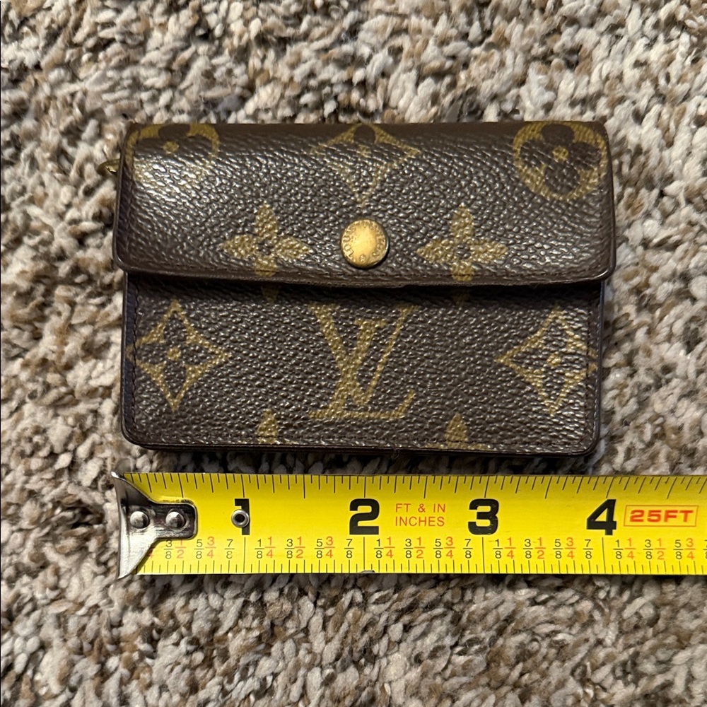 Louis Vuitton Brown and Gold Monogram Wallet